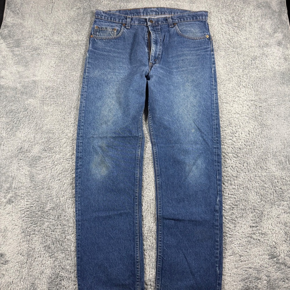 Vintage 80s Levis 505 0216 XX Jeans Made in USA Light Wash Mens 38x32